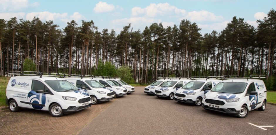 R Davidson (Banchory)'s vehicle fleet.