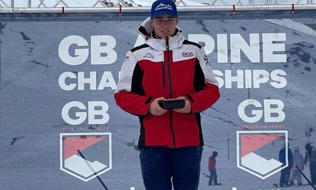 Insch skier Ryan Pye at the GB alpine championships. Image: Ryan Pye.