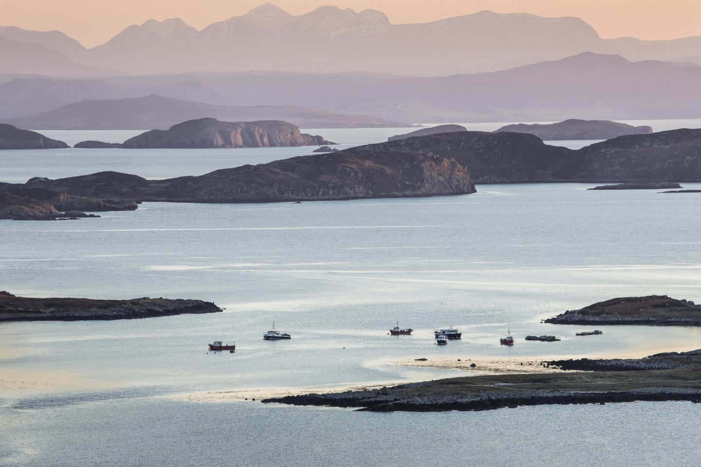  the view over to the summer isles  at Althandhu, Achiltibuie.