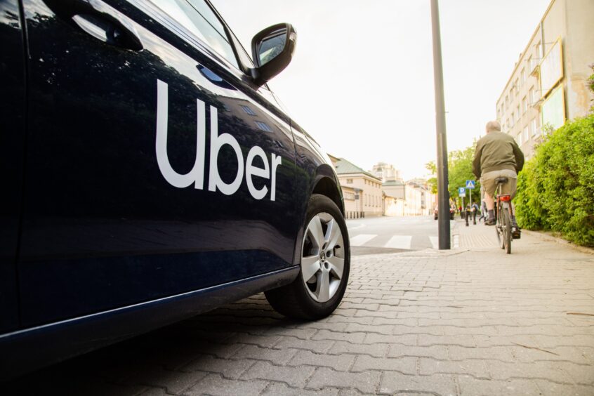 Uber chiefs will learn the fate of their plans to expand into Aberdeen on Wednesday. Image: Shutterstock