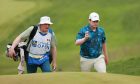 Robert MacIntyre and father Dougie during the third round of the RBC Canadian Open. Image: Shutterstock.