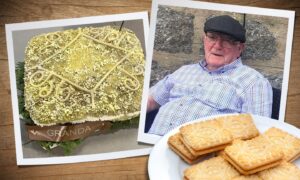 Aberdeen grandfather Cliff Johnston who loved to share a custard cream with his granddaughter.