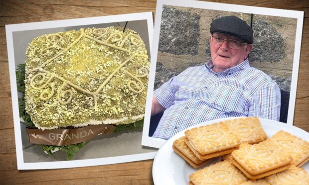 Aberdeen grandfather Cliff Johnston who loved to share a custard cream with his granddaughter.