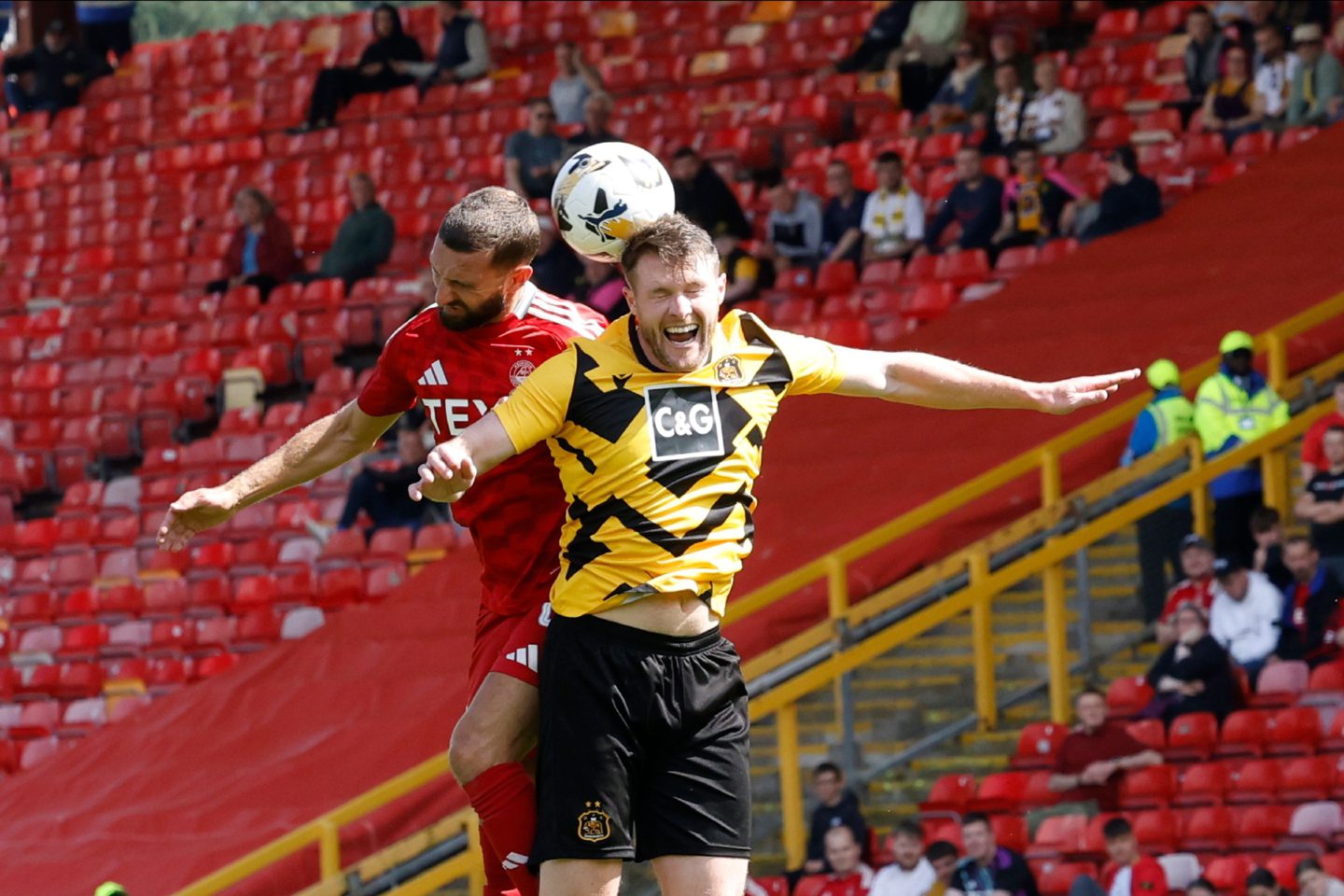 Aberdeen captain Graeme Shinnie during the Premier Sports Scottish League Cup match against Dumbarton. Image: Shutterstock 