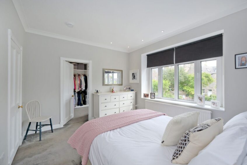 The bedroom with a dressing room in the aberdeen west end home