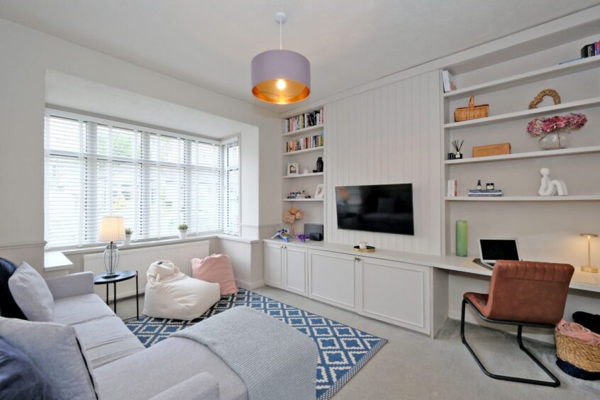 The living room in the Home in the Aberdeen west end