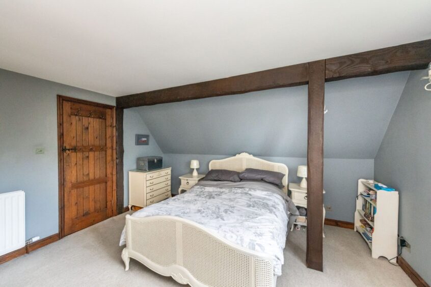 One of the bedrooms in the home in Banchory