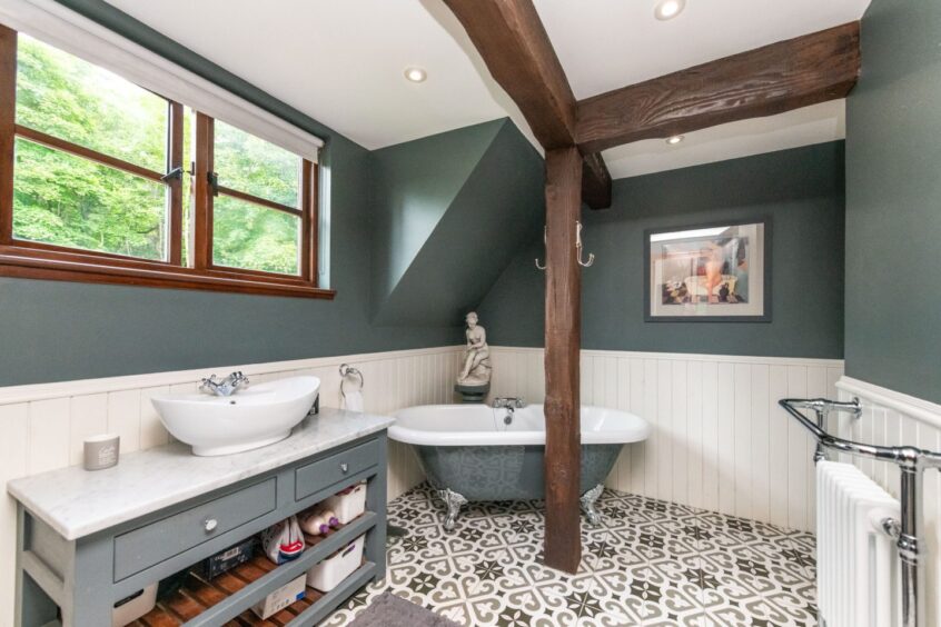 A bathroom in the Torphins home for sale