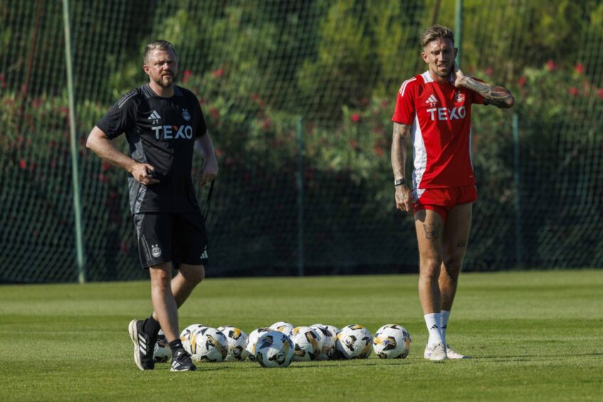 Aberdeen manager Jimmy Thelin.