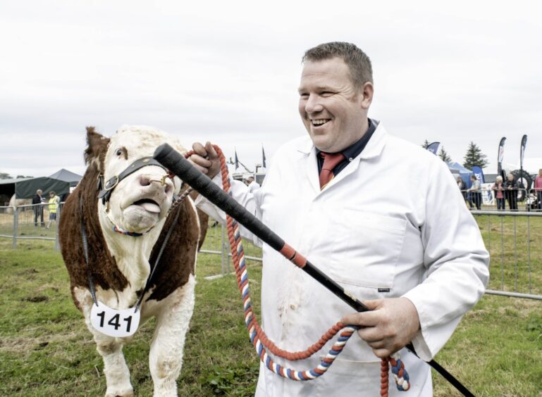 Garry Patterson in the cattle interbreed.