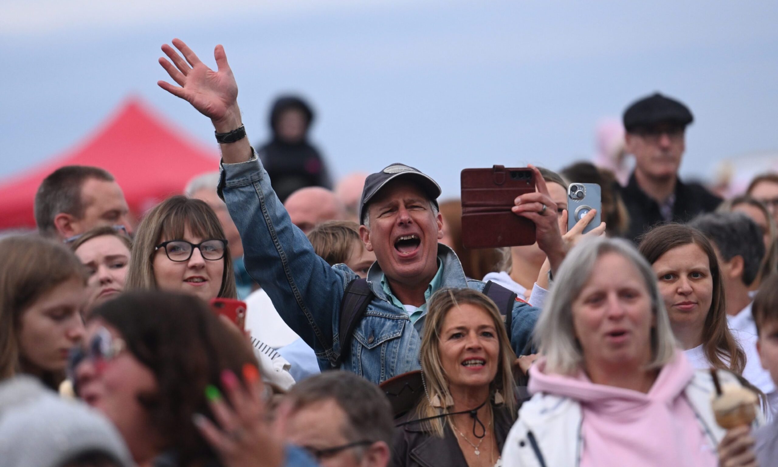 Crowds at Peterhead Scottish Week concert