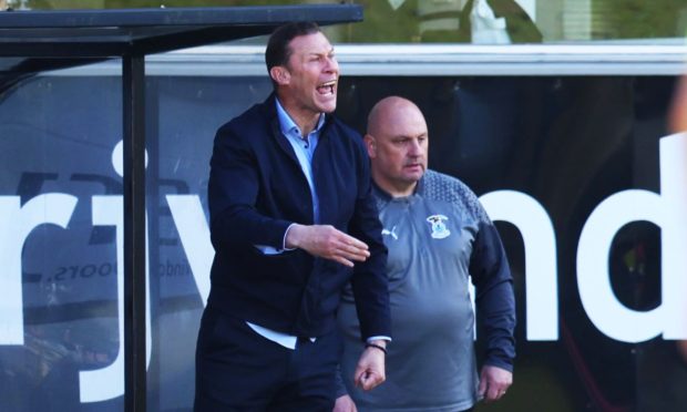 Caley Jags manaager Duncan Ferguson, left, and assistant boss Gary Bollan. Image: SNS