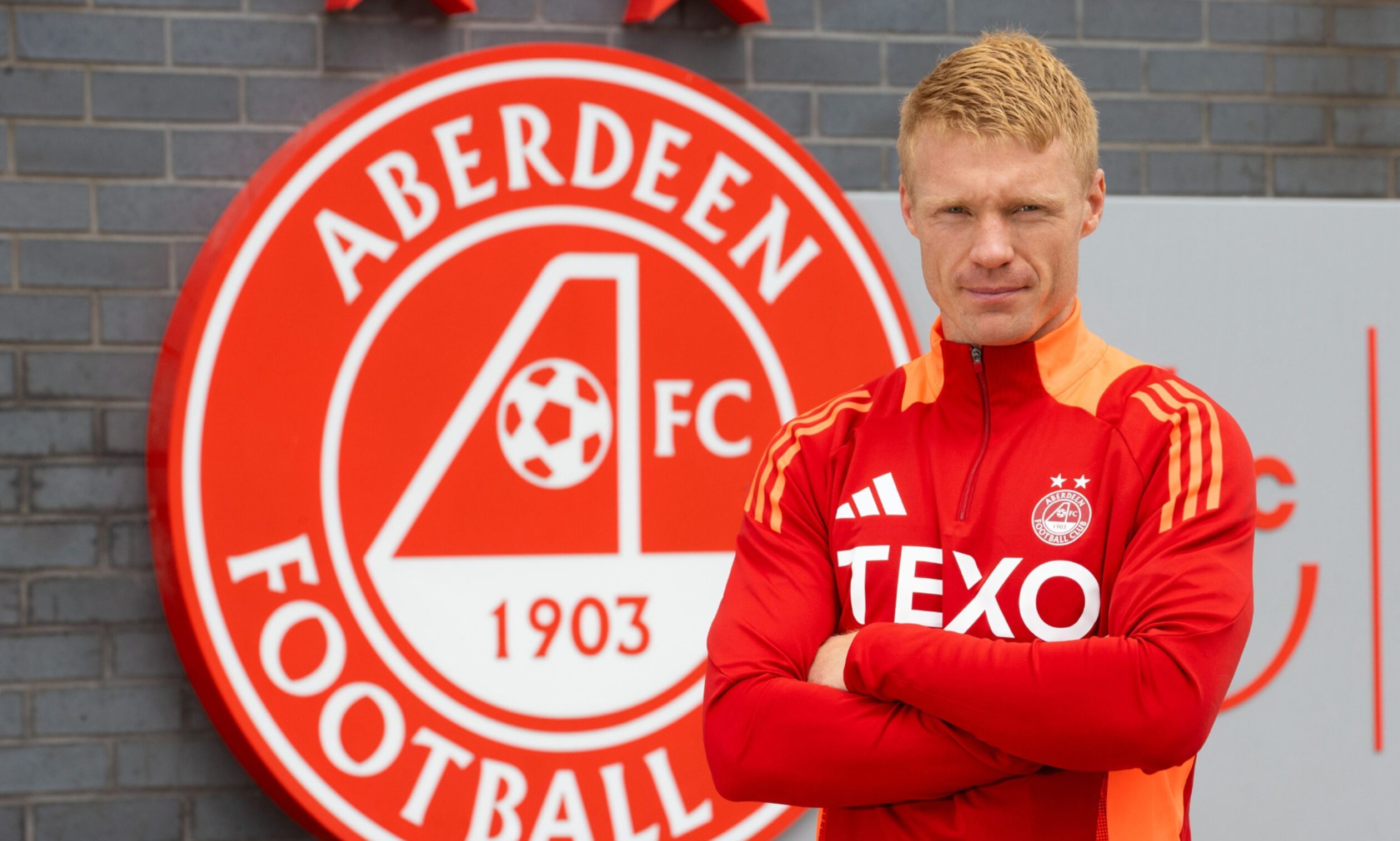 New signing Sivert Heltne Nilsen at the club's Cormack Park training complex. Image: SNS