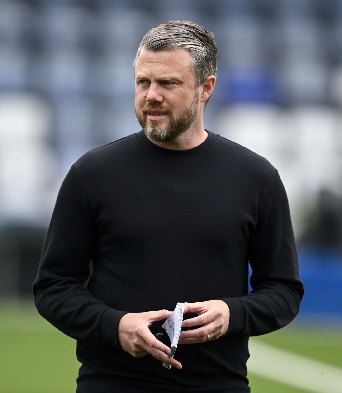 Aberdeen manager Jimmy Thelin during the group stage match against Queen of the South. Image: SNS