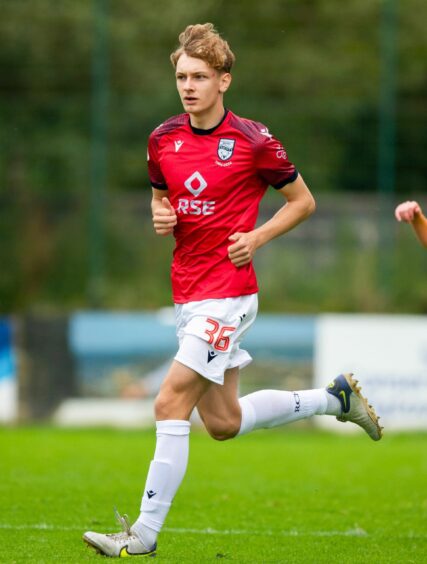 Jamie Williamson in action for Ross County.