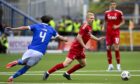Aberdeen's Sivert Heltne Nilsen in action during a Premier Sports Cup group stage match against Queen of the South. Image: SNS