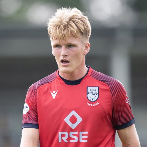 Andrew Macleod in his Ross County shirt