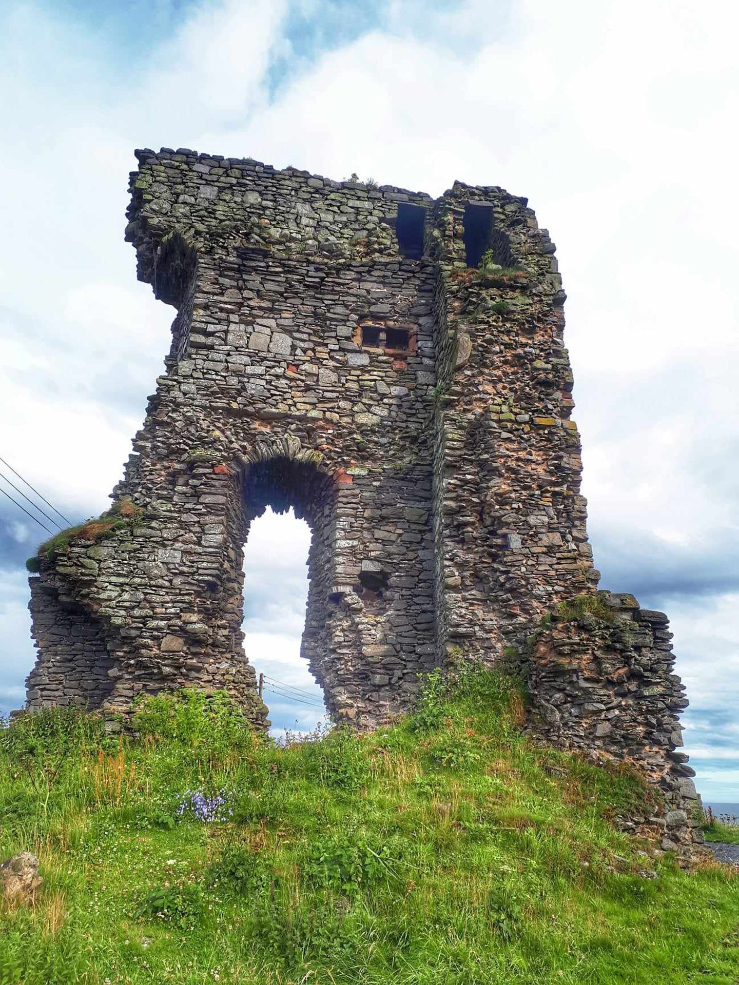 The ruined Old Slains Castle