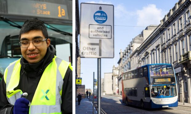 Aberdeen Disability Equity Partnership co-chair Hussein Patwa has branded the bus gates "complete idiocy". Image: DC Thomson