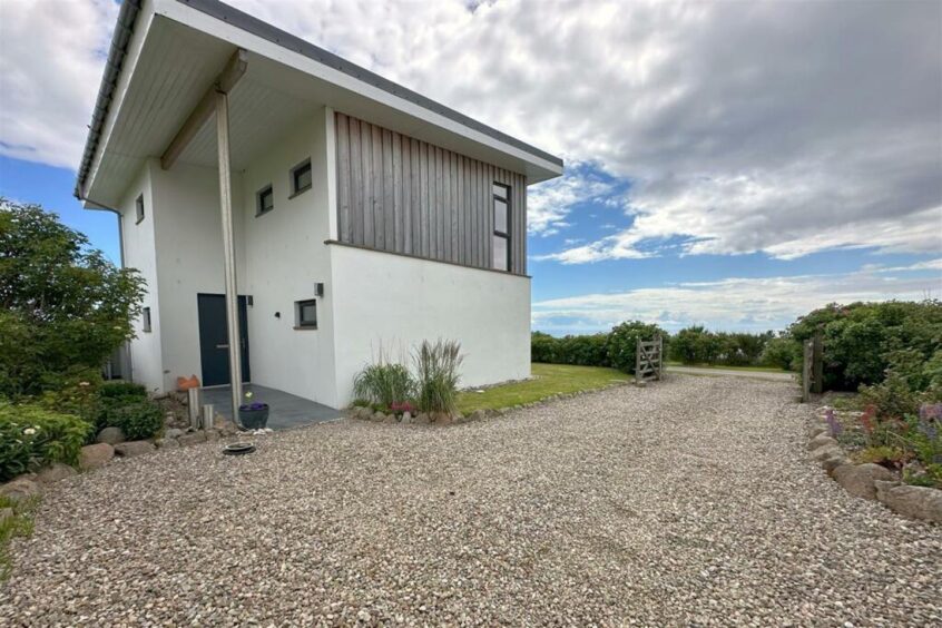 Driveway outside the Helmsdale property.