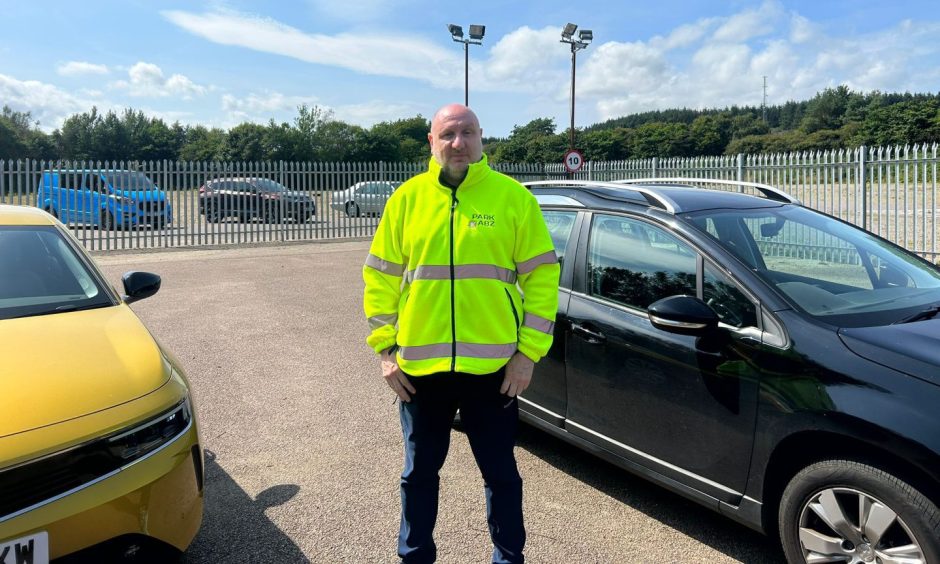 David hopes his new approach to the parking game can be a great success. Image: Isaac Buchan/ DC Thomson