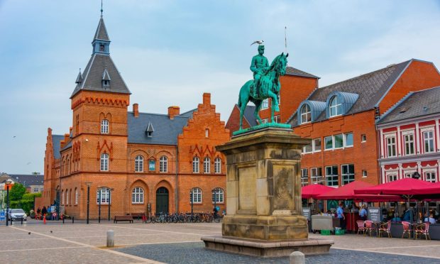 Torvet Square in Esbjerg, one of the many locations you can fly to from Aberdeen Airport this summer. Image Shutterstock.