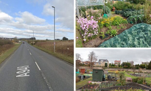 The site of Ellon's new allotments at Balmacassie