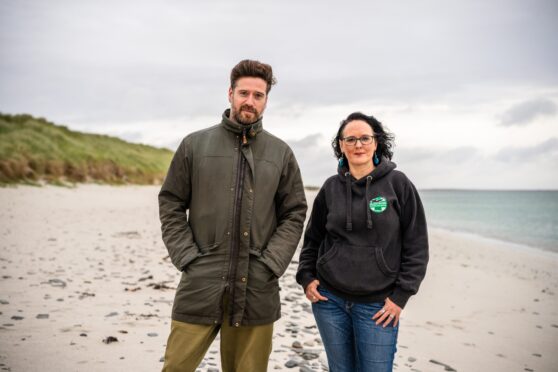 Musician Kris Drever and Emma Neave-Webb on Sanday ahead of them teaming up for 21st Century Folk on Radio 2.