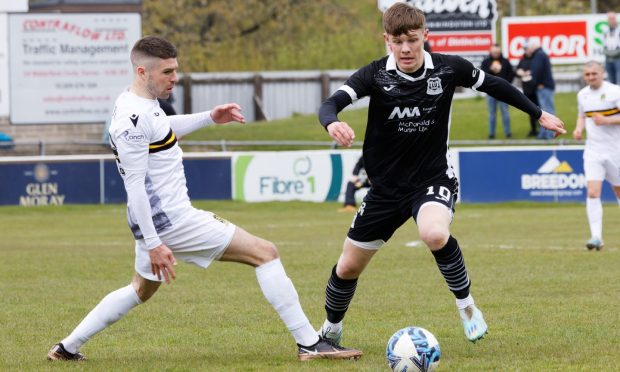 Matt Jamieson, right, has joined Forres Mechanics from Elgin City.