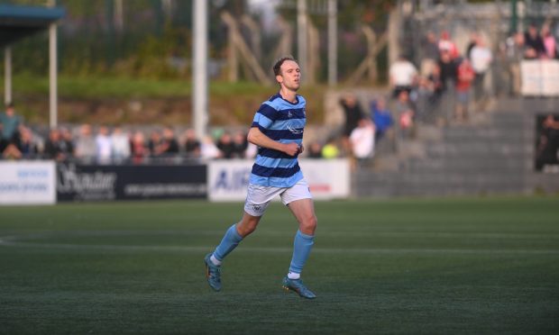 Michael Philipson scored Banks o' Dee's winner against Aberdeen B. Pictures by Darrell Benns/DCT Media.