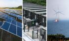 Battery storage units store energy from solar panels and wind turbines. Image: Clarke Cooper/DC Thomson