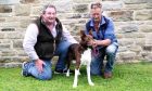 Michael Woods, right, with his 4000gns Cydros Roy, joined by Highlands-based buyer Raymond Ross