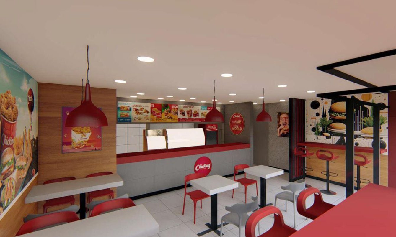 Potential interior of ChicKing's Aberdeen branch.