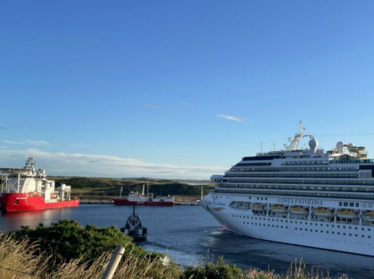 Costa Favolosa in Aberdeen South Harbour