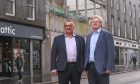 Council co-leaders Christian Allard and Ian Yuill: "We've listened" on the Aberdeen city centre bus gates. Image: Darrell Benns/DC Thomson