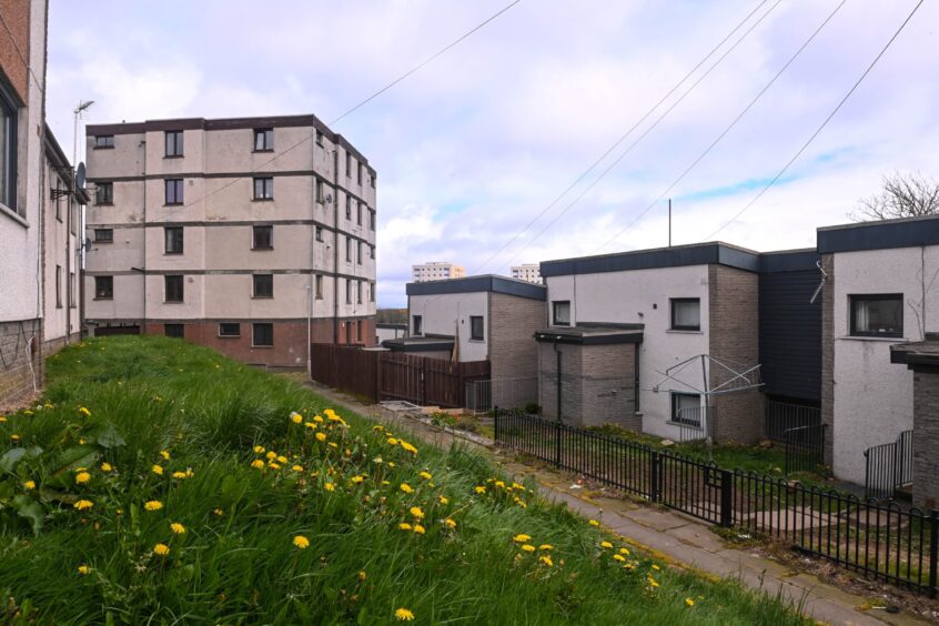 Buildings on Farquhar Road where Raac has been found.