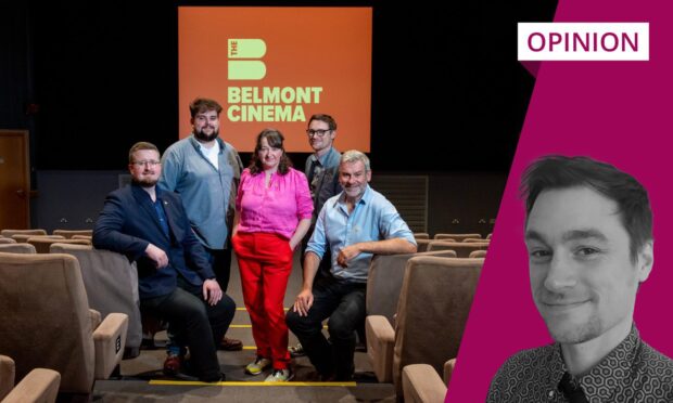 The Belmont Cinema team have become the production crew working on the movie that is the cinema's future. Image: Kenny Elrick/DC Thomson