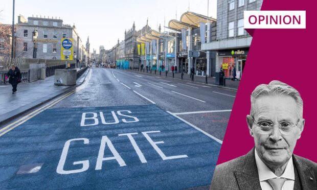 It still remains unclear how Aberdeen City Council will move forward with the city's controversial bus gates. Image: Scott Baxter/DC Thomson