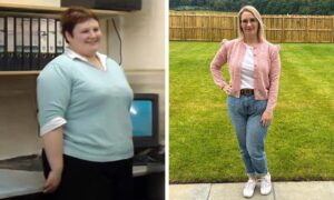 Dawn was 22 stone when she was 18 but lost more than half her bodyweight. She is now fighting to lose weight she put on after her second child. Image: Supplied by Dawn Gunn