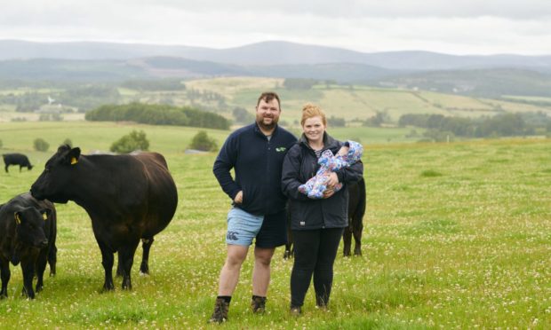 Duncan and Claire Morrison have been looking at the costs of finishing cattle at grass. Image: Quality Meat Scotland