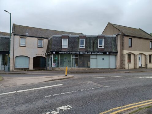 Plans are underway to move Elgin registry office currently on Northfield Terrace, into Moray Council headquarters. Image: DC Thomson