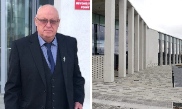 Donald Bain was found guilty of threatening behaviour at Inverness Sheriff Court. Image DC Thomson.