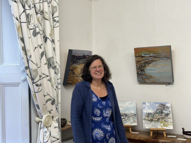 Hazel Gordon pictured in Alchemist Gallery in Dingwall