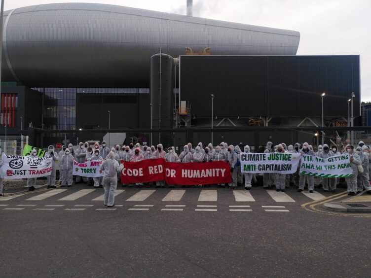 Aberdeen incinerator protesters.