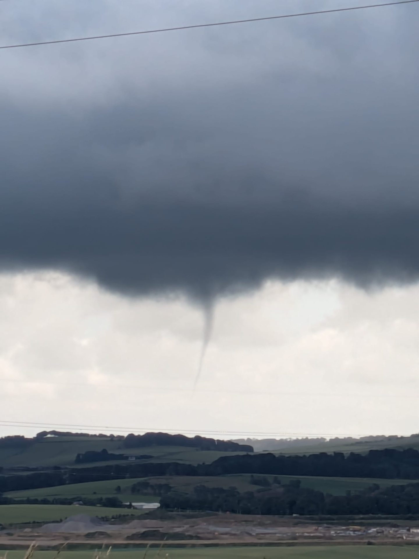 Funnel cloud above the Barra Hill.