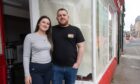 Florian and Vanessa Koci pictured outside the shop. Image: Jason Hedges/DC Thomson