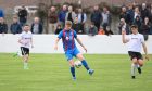 Ethan Cairns goes on the attack for Inverness against Clachnacuddin. Image: Jason Hedges