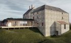 Architects' impression of how the restored grain mill will look.
