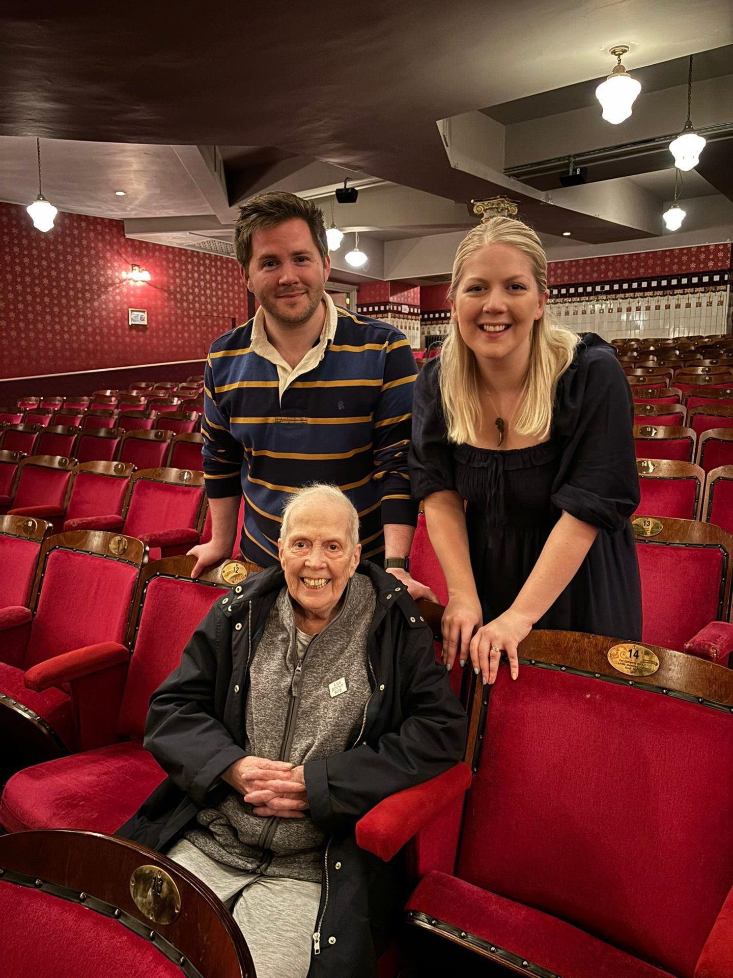 Liz Milne, Jonnie Milne and Katie.