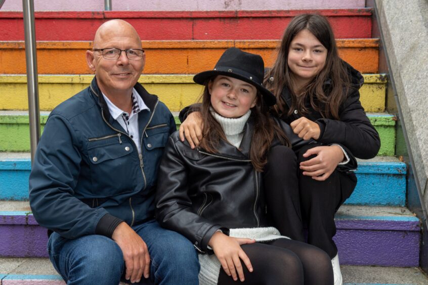 The Inglis family from left to right with Scott, Erin and Ava 